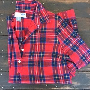 Flannel maternity shirt